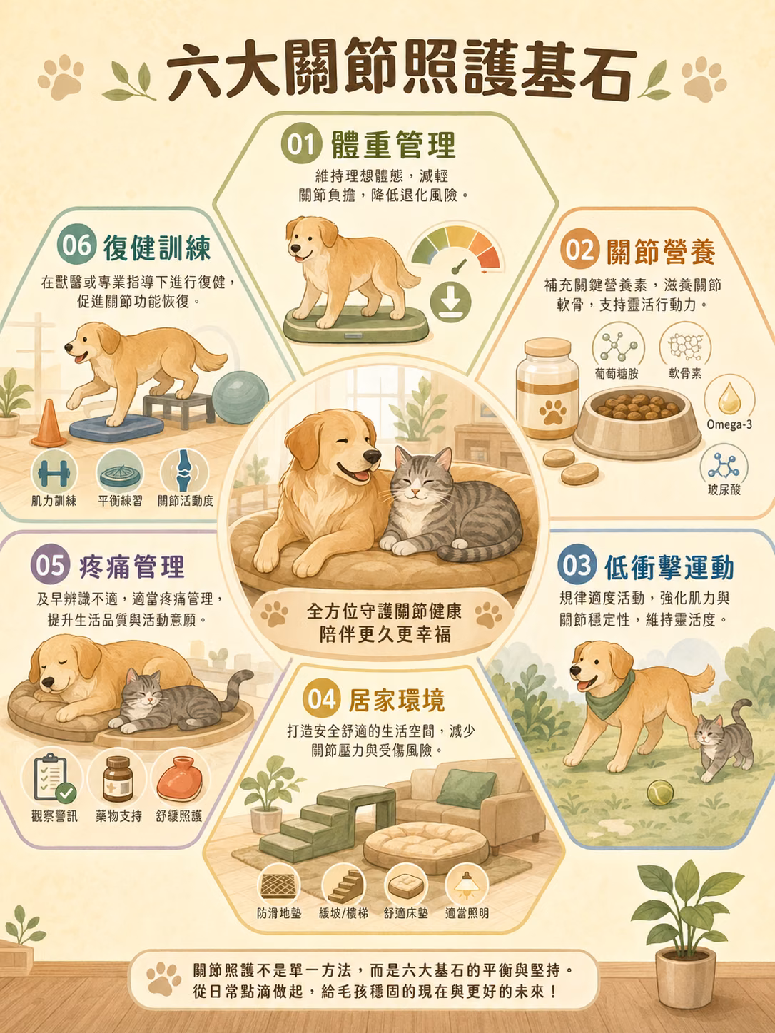 六大關節照護基石