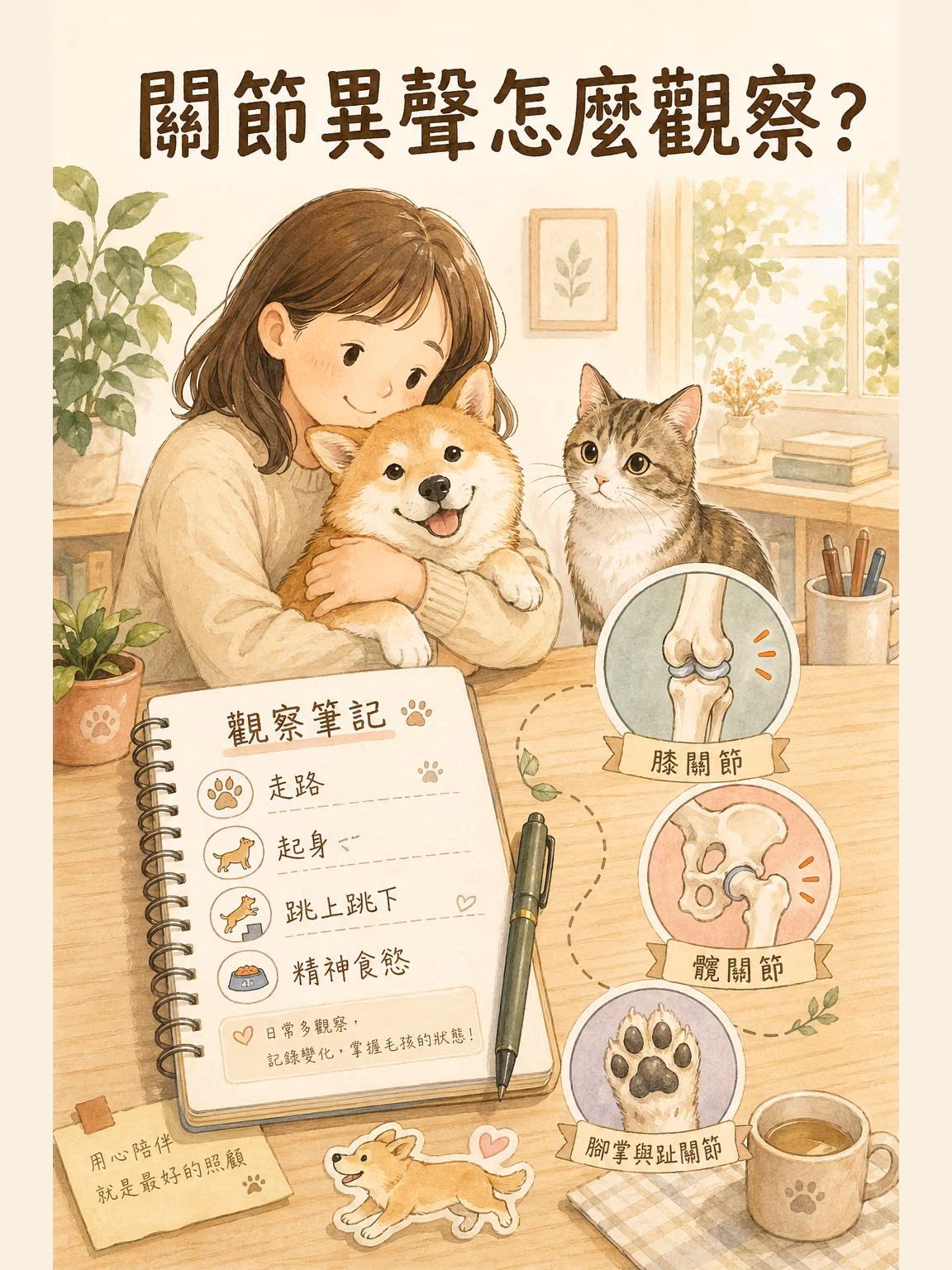 關節異聲觀察情境圖