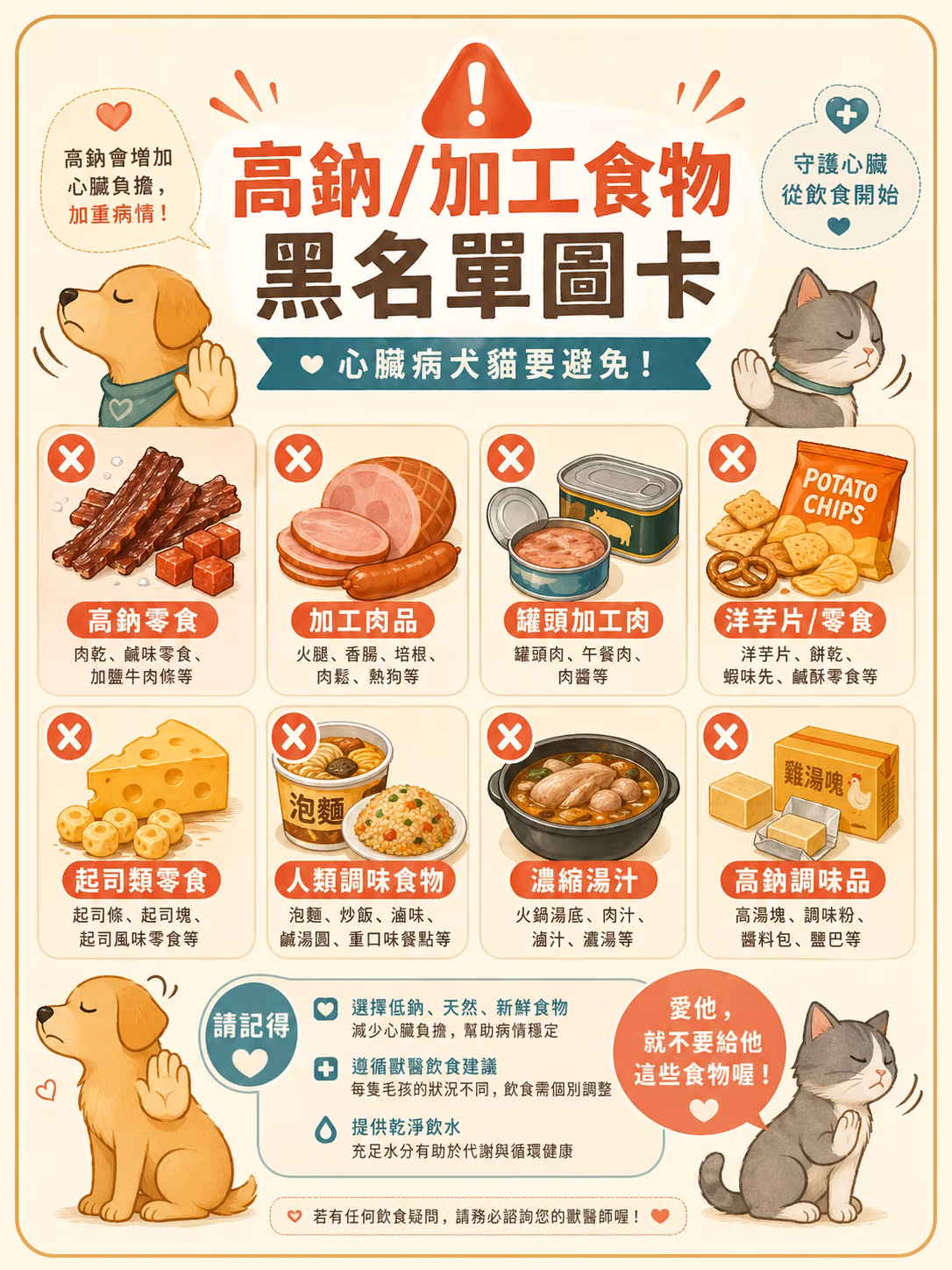 高鈉加工食物黑名單圖卡